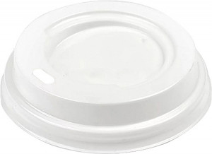 Крышка для стакана Интерпластик-2001 62 мм белая без носика